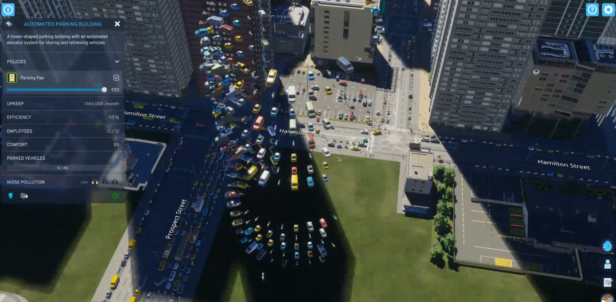 Duplicate - Automated parking building cars float in the air when ...