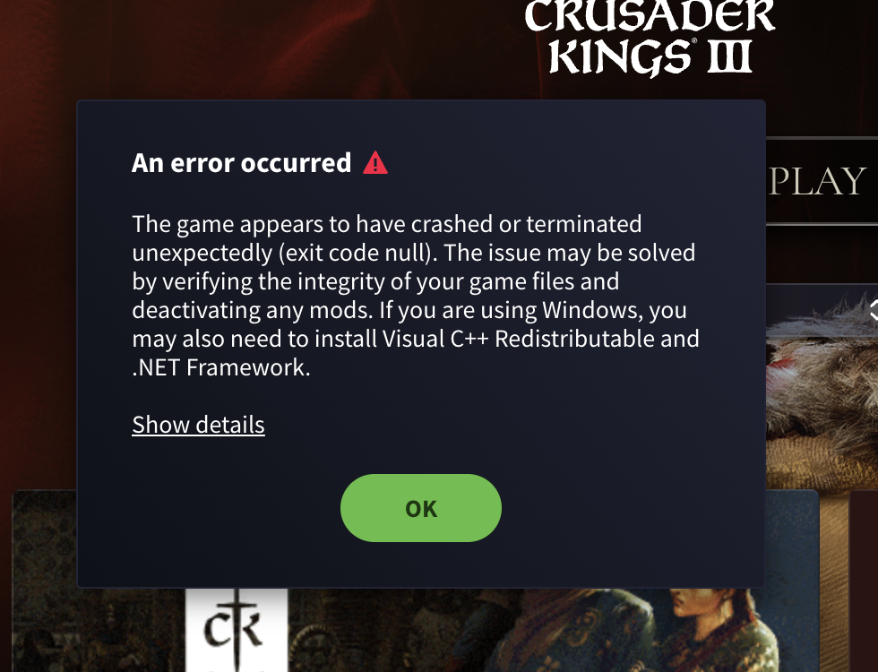Mac Air M1. Game doesn't open after first crash. | Paradox Interactive ...
