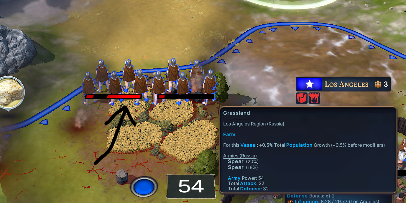 [DEMO] Unit health bars can render improperly (With stack of 2, both ...