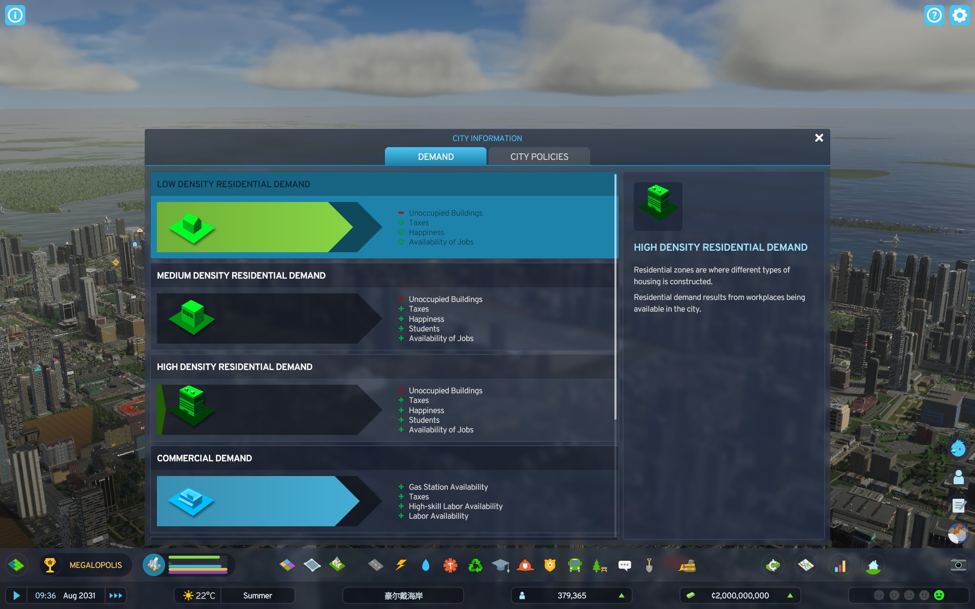 Land value, residential and commercial | Paradox Interactive Forums