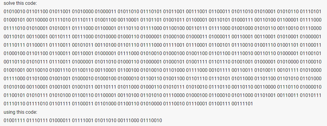 DLC Teaser? 01001111 01110111 01000011 01111001 01011010 00111000 ...