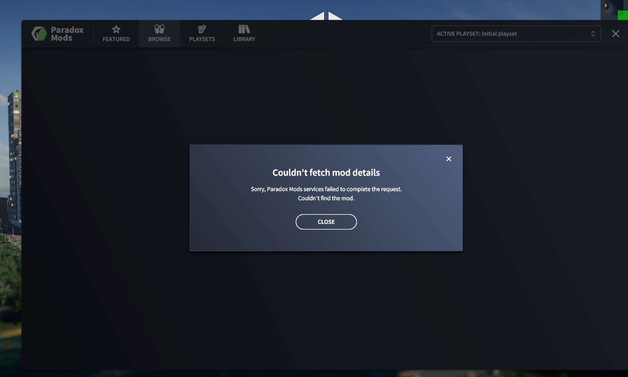 Paradox Mods down already? | Paradox Interactive Forums