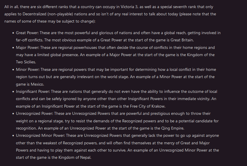 Do you think there is a good game at the core of Victoria 3 or do we ...