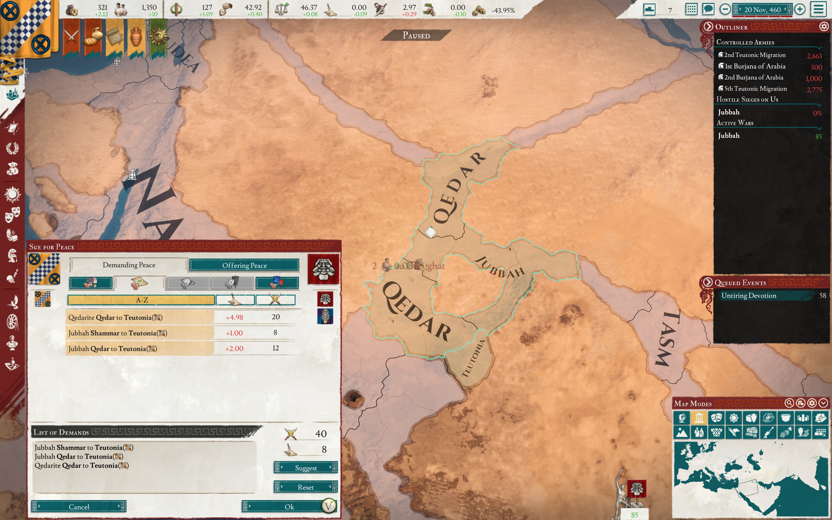 Arabian nights, a Teutonic migratory succession campaign. | Paradox ...