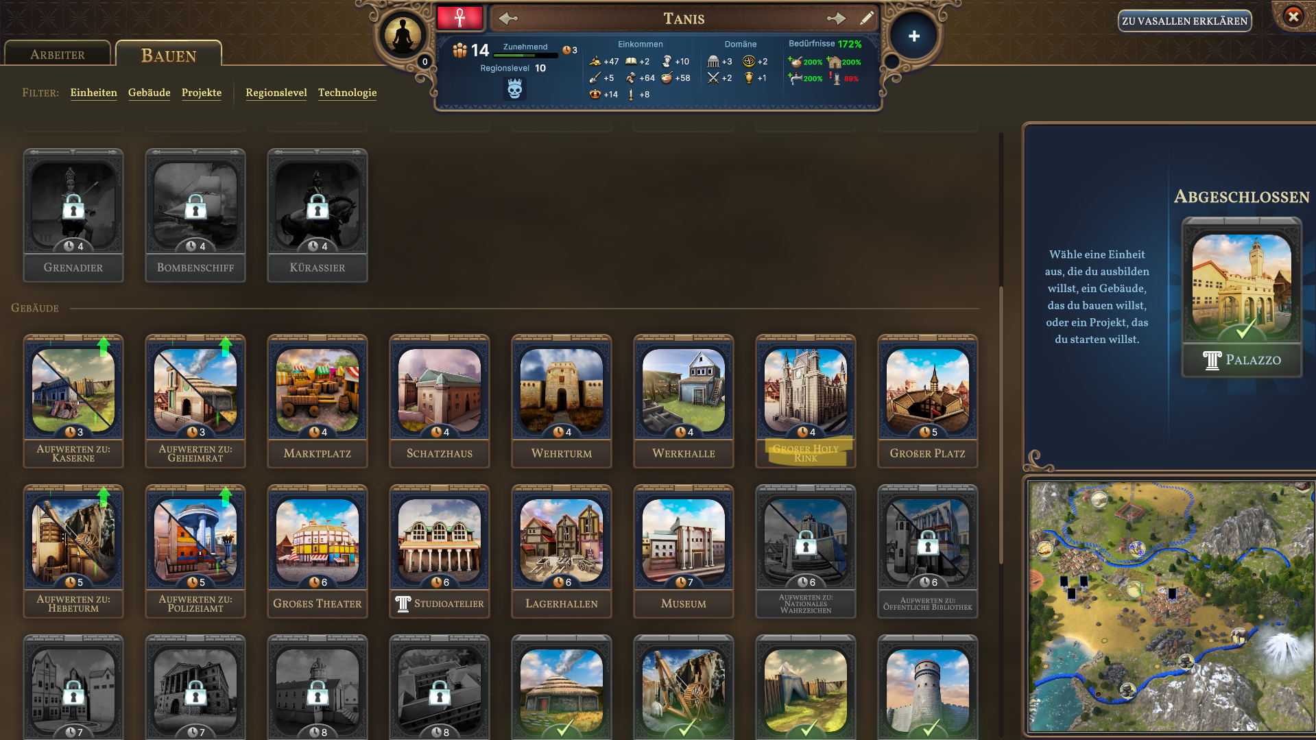 german UI - wrong translation of building 'large temple' (Building ...