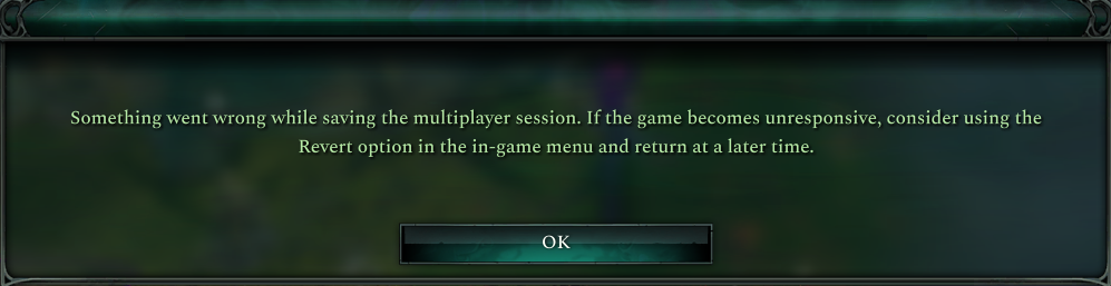 Multiplayer Session Save failure | Paradox Interactive Forums