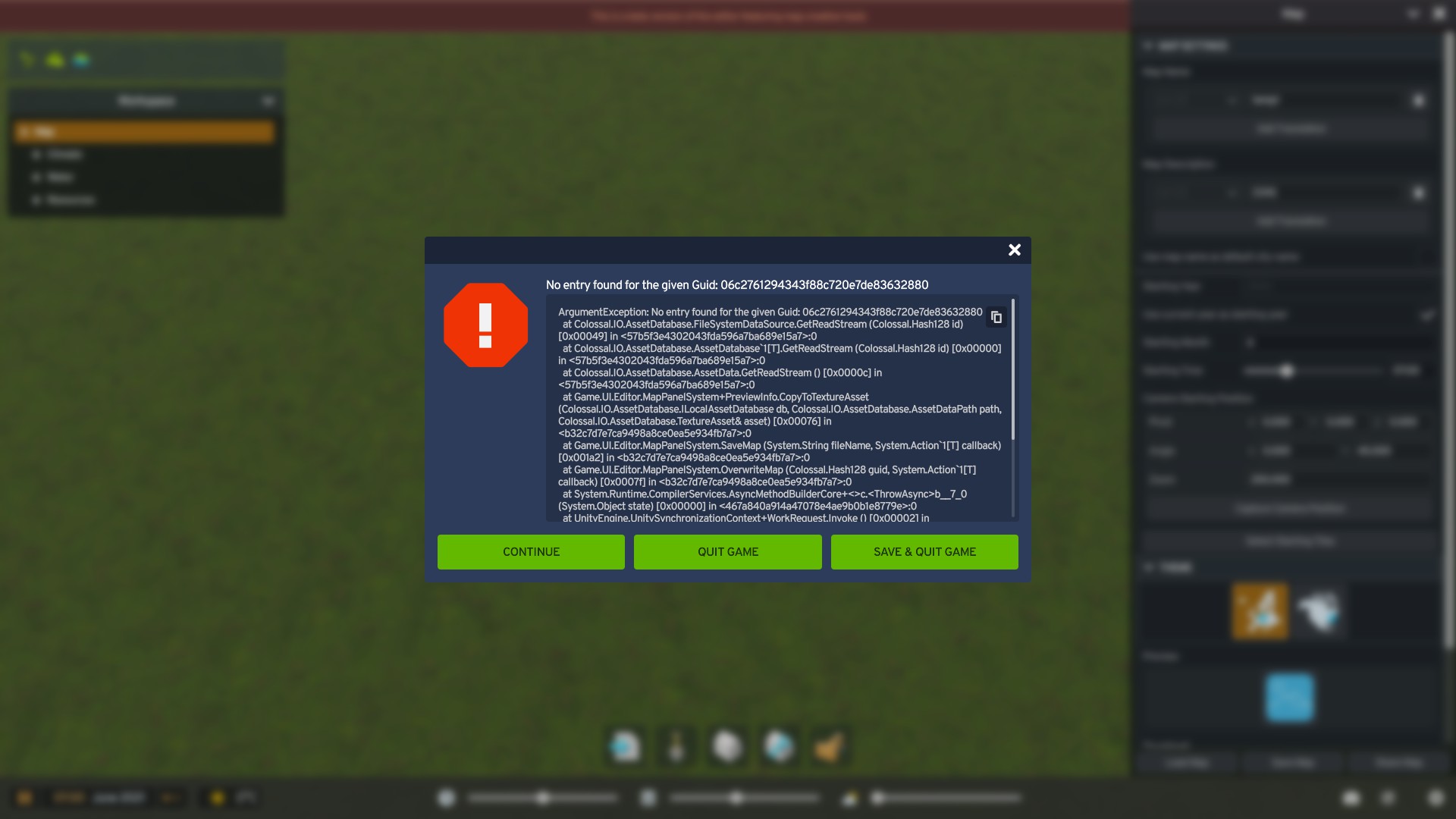 Map Editor: Error when saving map | Paradox Interactive Forums