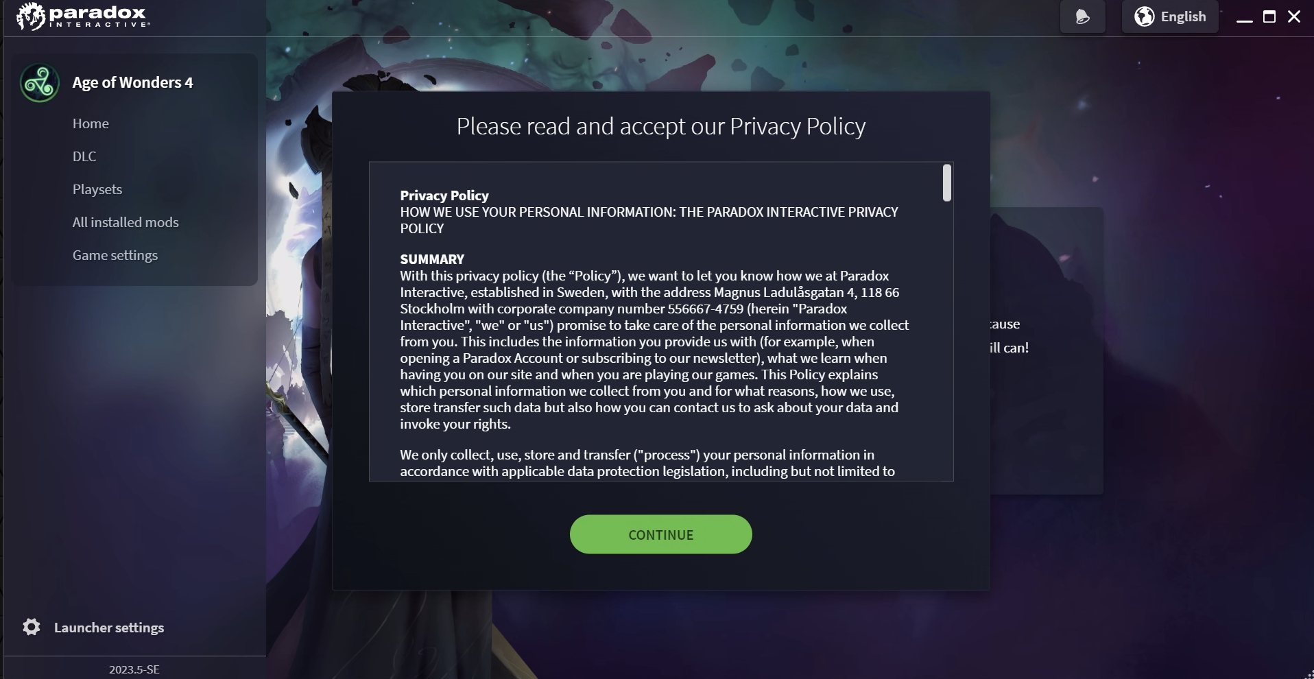 Herald of Glory broke Game Launcher in GeForce Now | Paradox ...