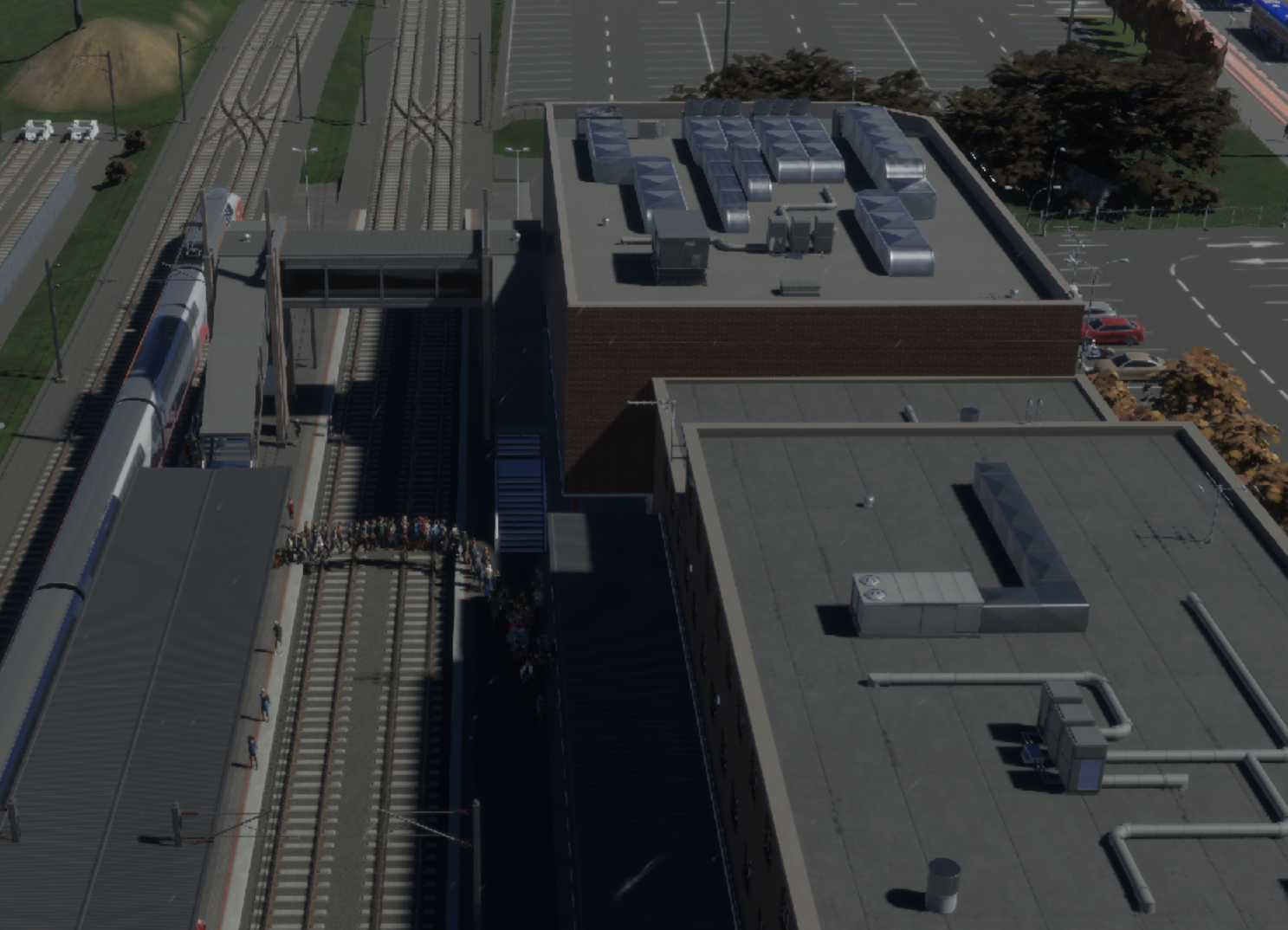 Train station pedestrian bridge not working properly. | Paradox ...