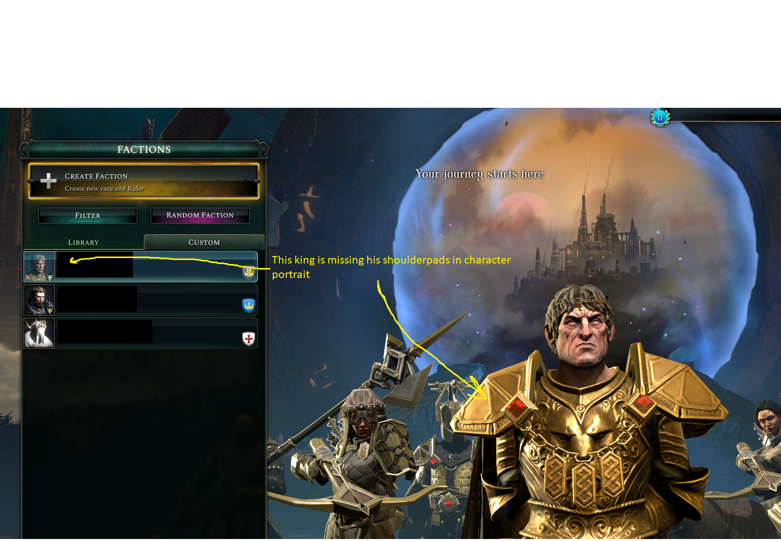 Bug with faction select screen | Paradox Interactive Forums