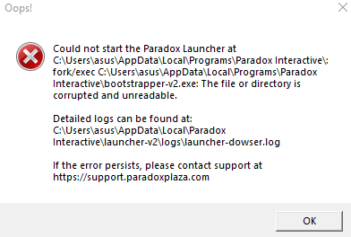 paradox are you going to fix launcher?? | Paradox Interactive Forums