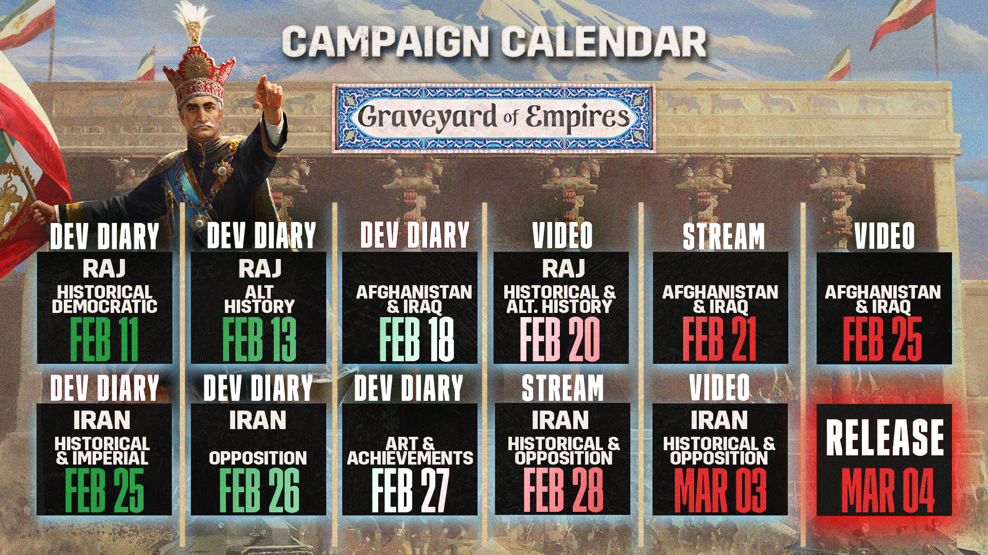 Graveyard of Empires DD Calendar Graveyard of Empires DD Calendar