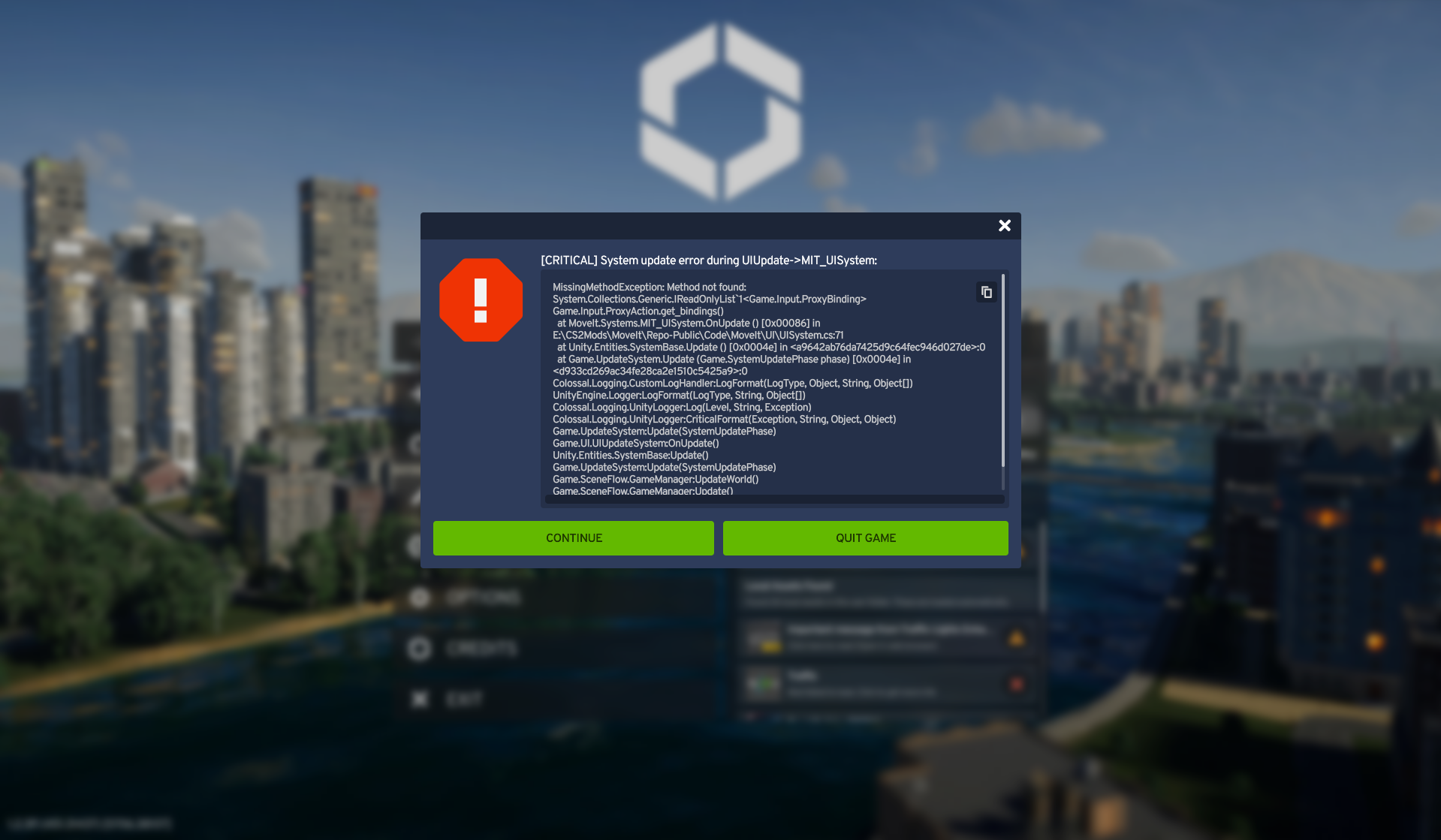 Trapped on [CRITICAL] System Update Error Popup | Paradox Interactive ...
