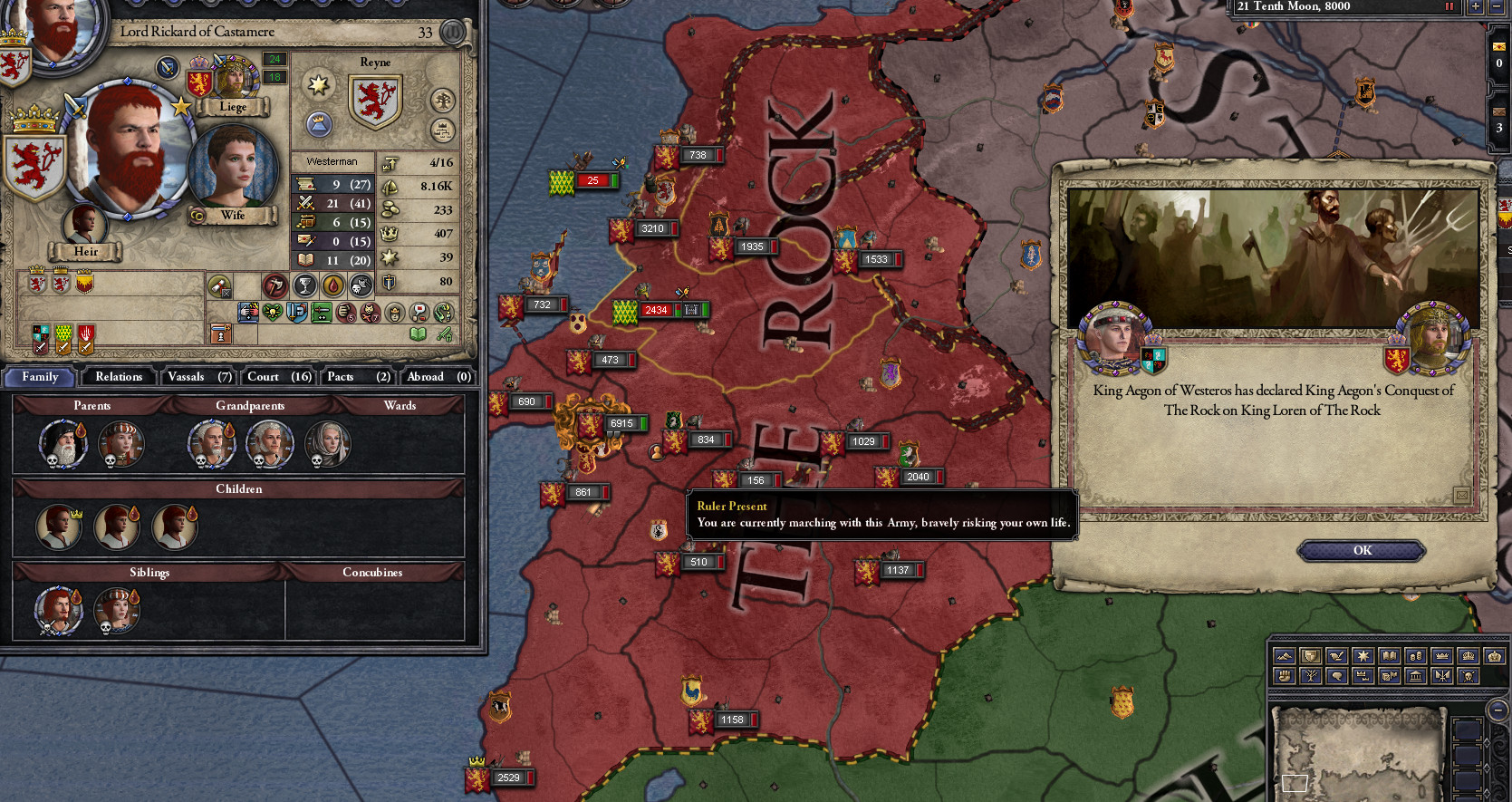 Red Lions of Castamere - House Reyne AGOT AAR | Paradox Interactive Forums
