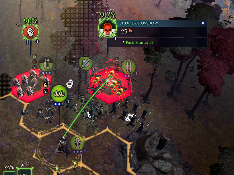 Pack Hunter Direction Confirmed - Pack hunter doesn't account for the attacking unit ...
