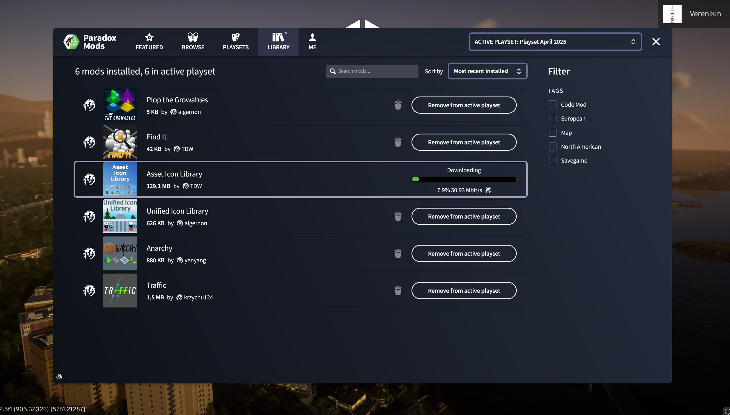 Mods download stops every time | Paradox Interactive Forums