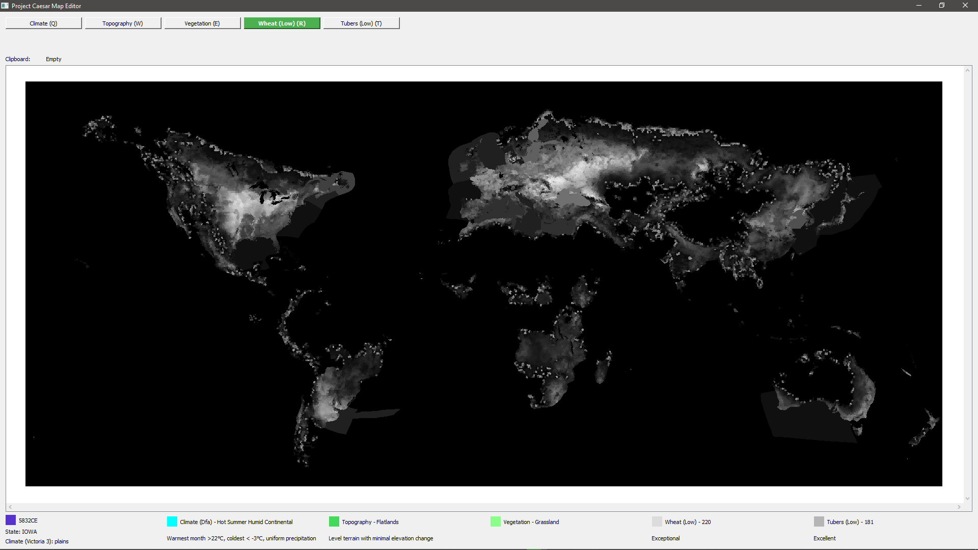 Created Feature Map Editor & provided game data system for climate ...