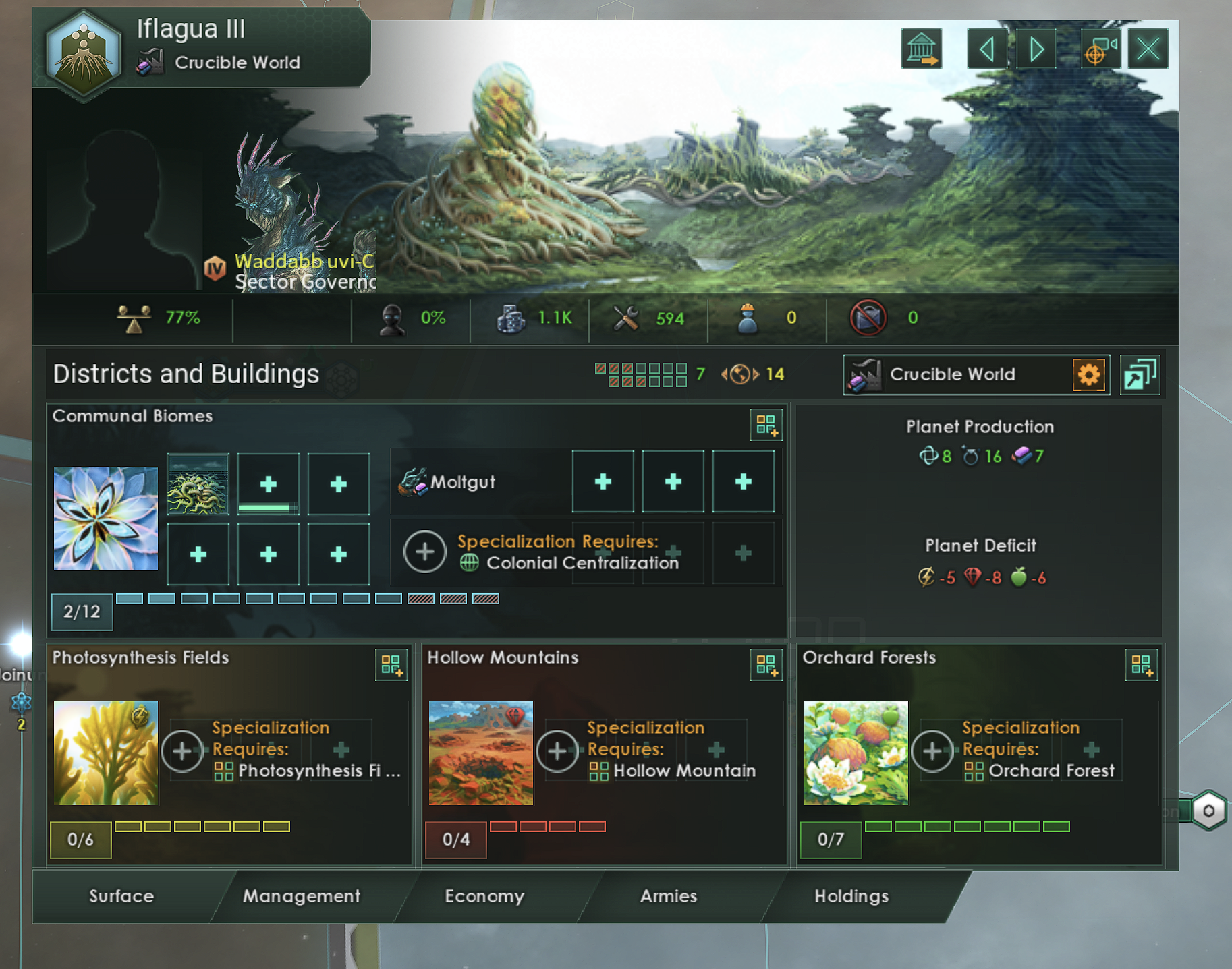 Planetary Root Races Stellaris - Two 'Planetary Root Bundle' (capital) buildings on one ...