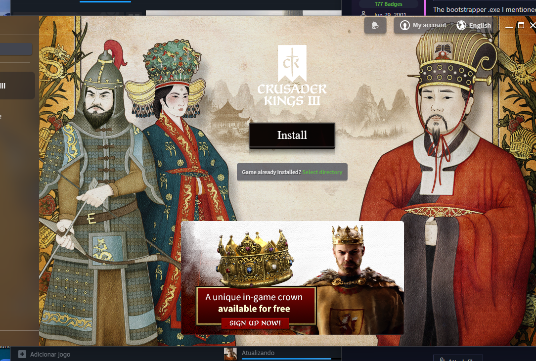 Game having launcher problems | Paradox Interactive Forums