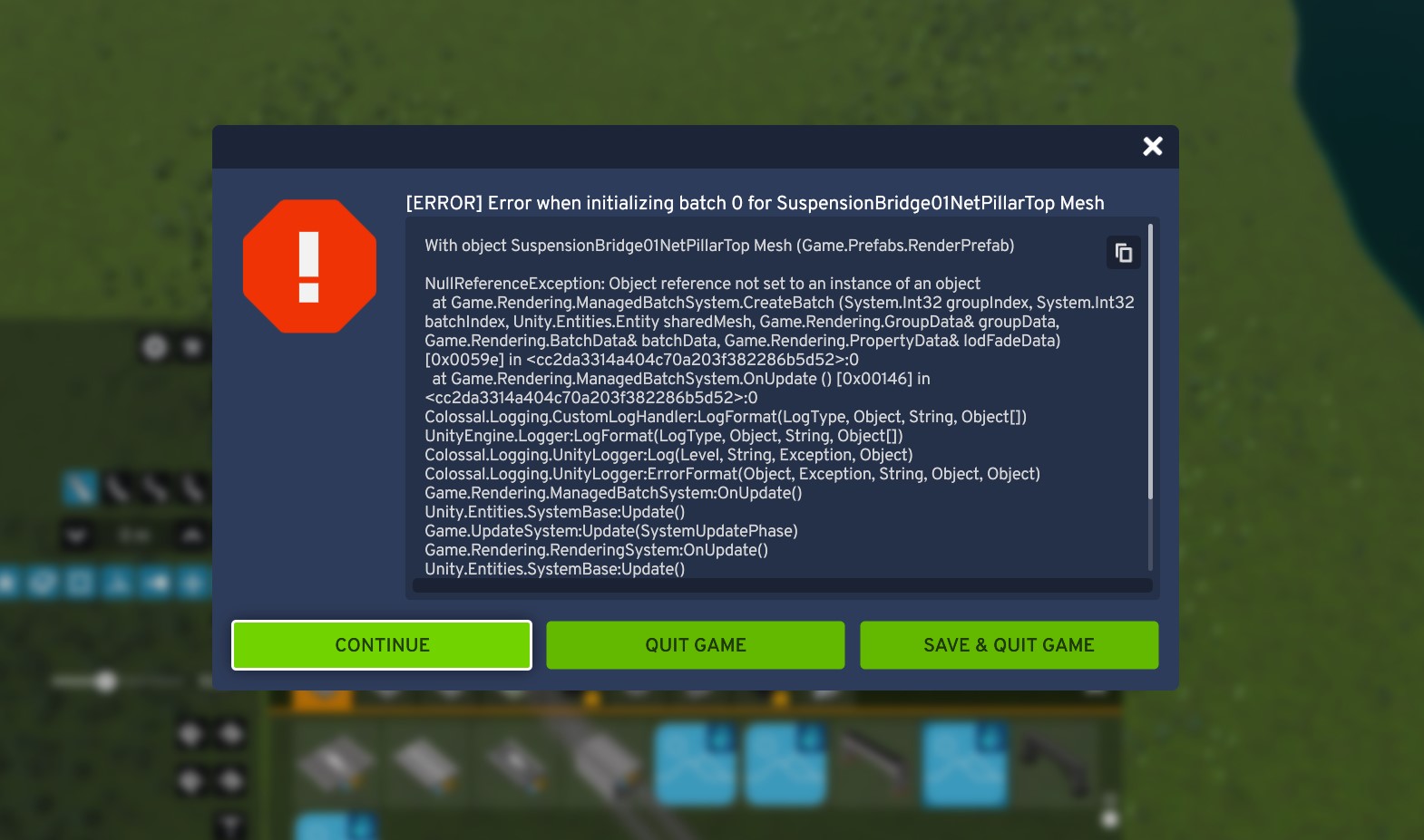 I've experienced errors in my game. Upon launch there is a critical ...
