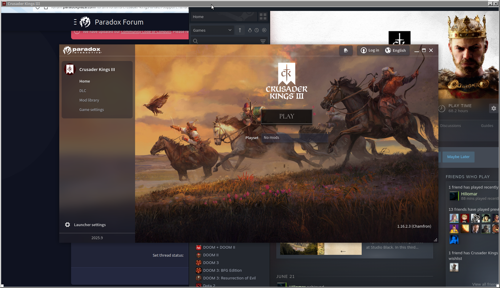 Game not rendering with Vulkan renderer on Linux | Paradox Interactive ...