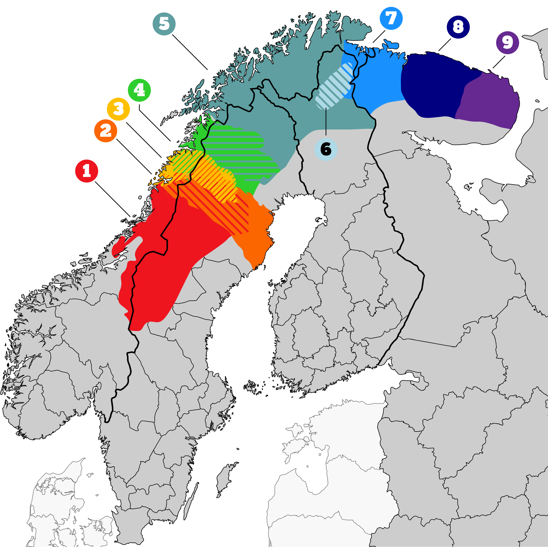 Sami Language Map Any missing Settled Countries, SoPs, etc. that you feel should be in ...