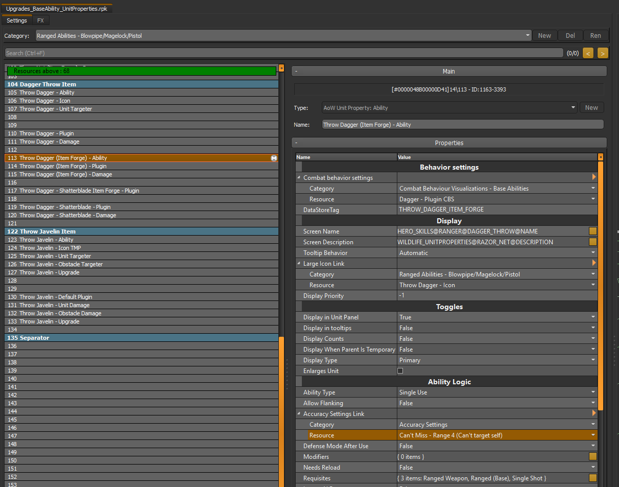 Dagger Interactive Item forge - Throw Dagger has full accuracy | Paradox Interactive Forums