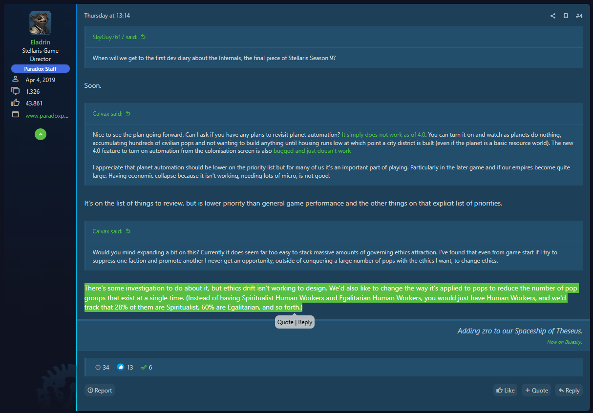 Speculation on lategame performance issues | Paradox Interactive Forums