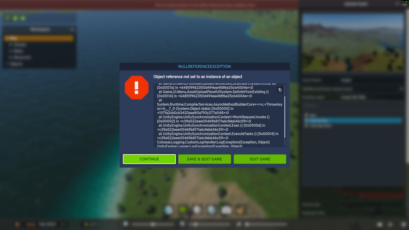 Can't update an Asset (map) in the Editor | Paradox Interactive Forums