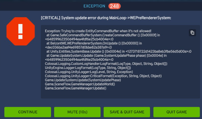 System update error during MainLoop->WEPreRendererSystem | Paradox ...