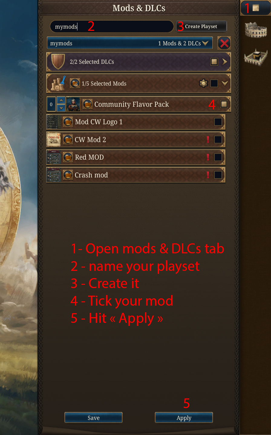 How to enable mods? | Paradox Interactive Forums