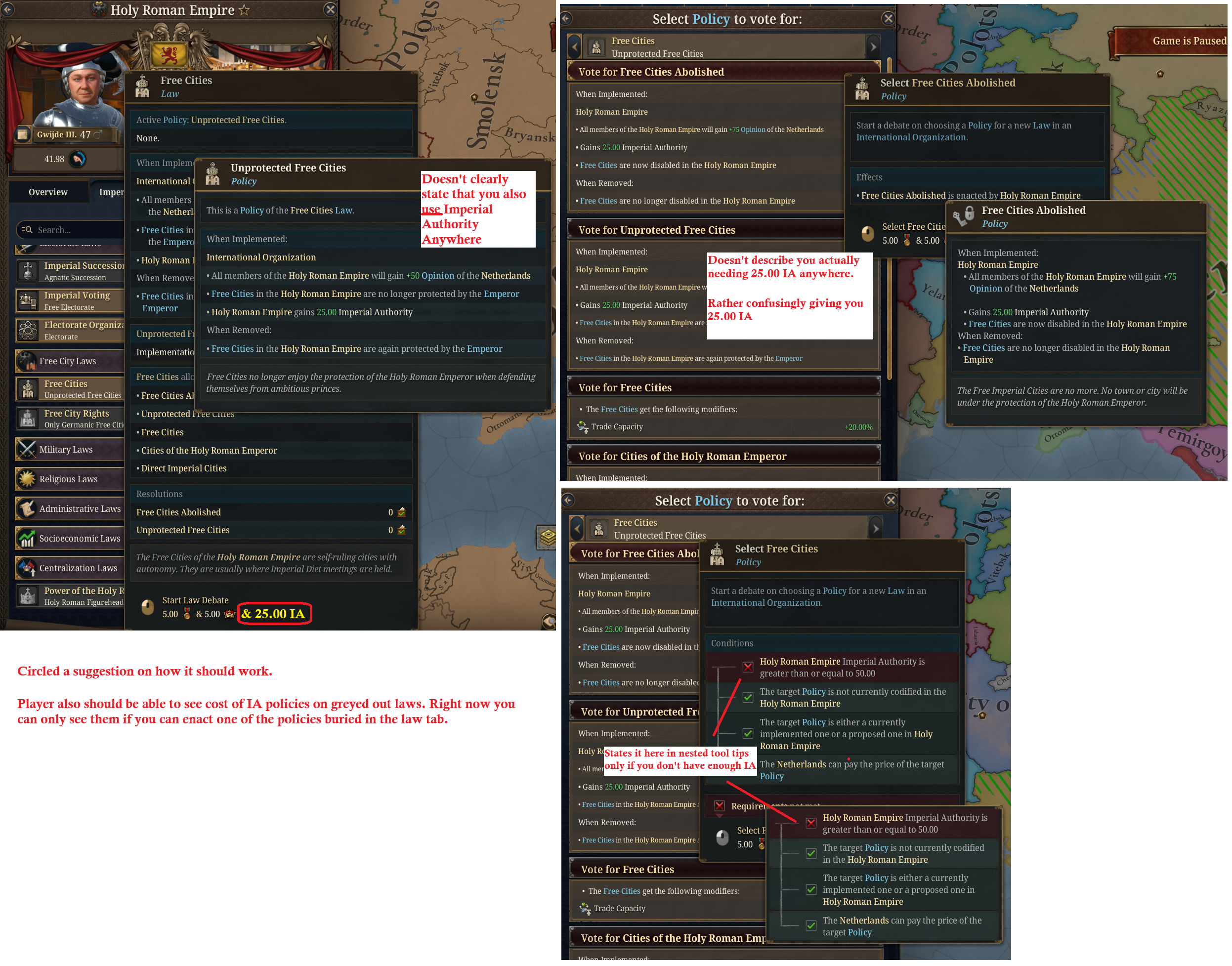 (UI/UX) HRE: Unclear descriptions on HRE policies with usage of ...
