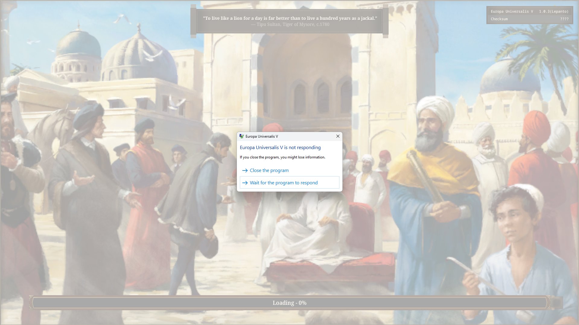 Confirmed - Crash on Launch | Paradox Interactive Forums