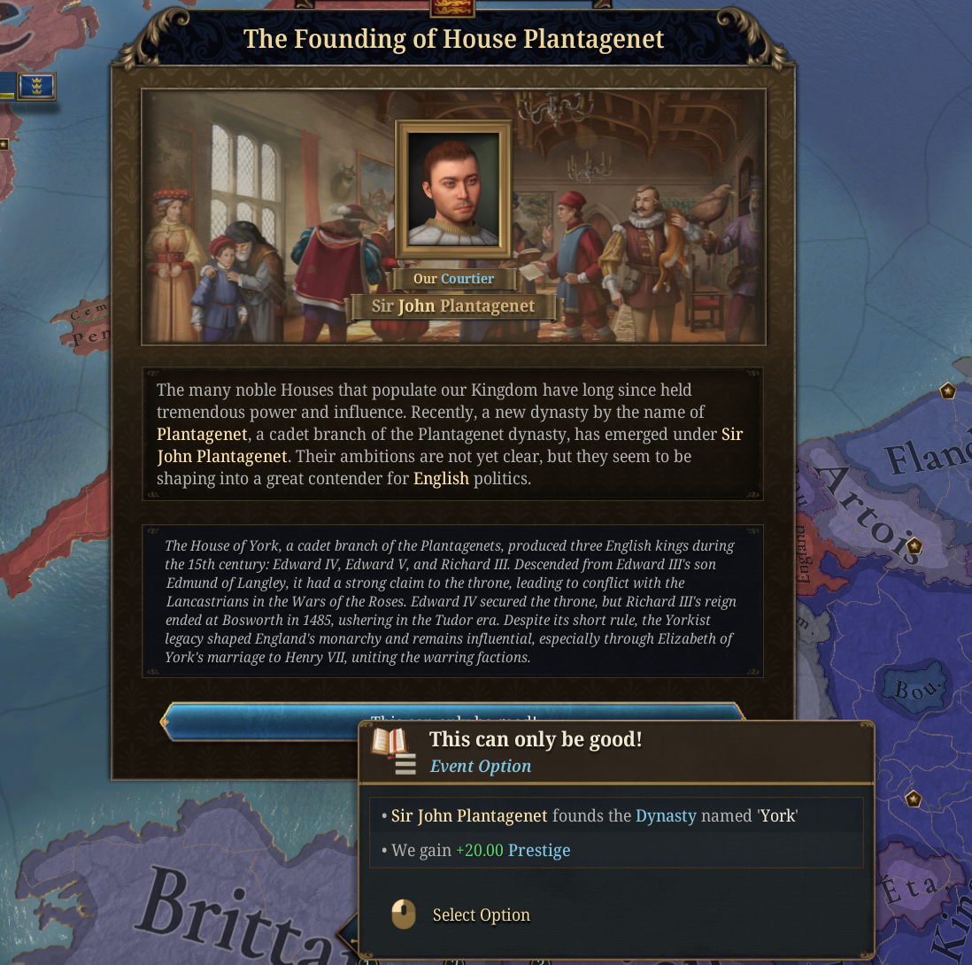 Confirmed - York dynasty creation bug | Paradox Interactive Forums
