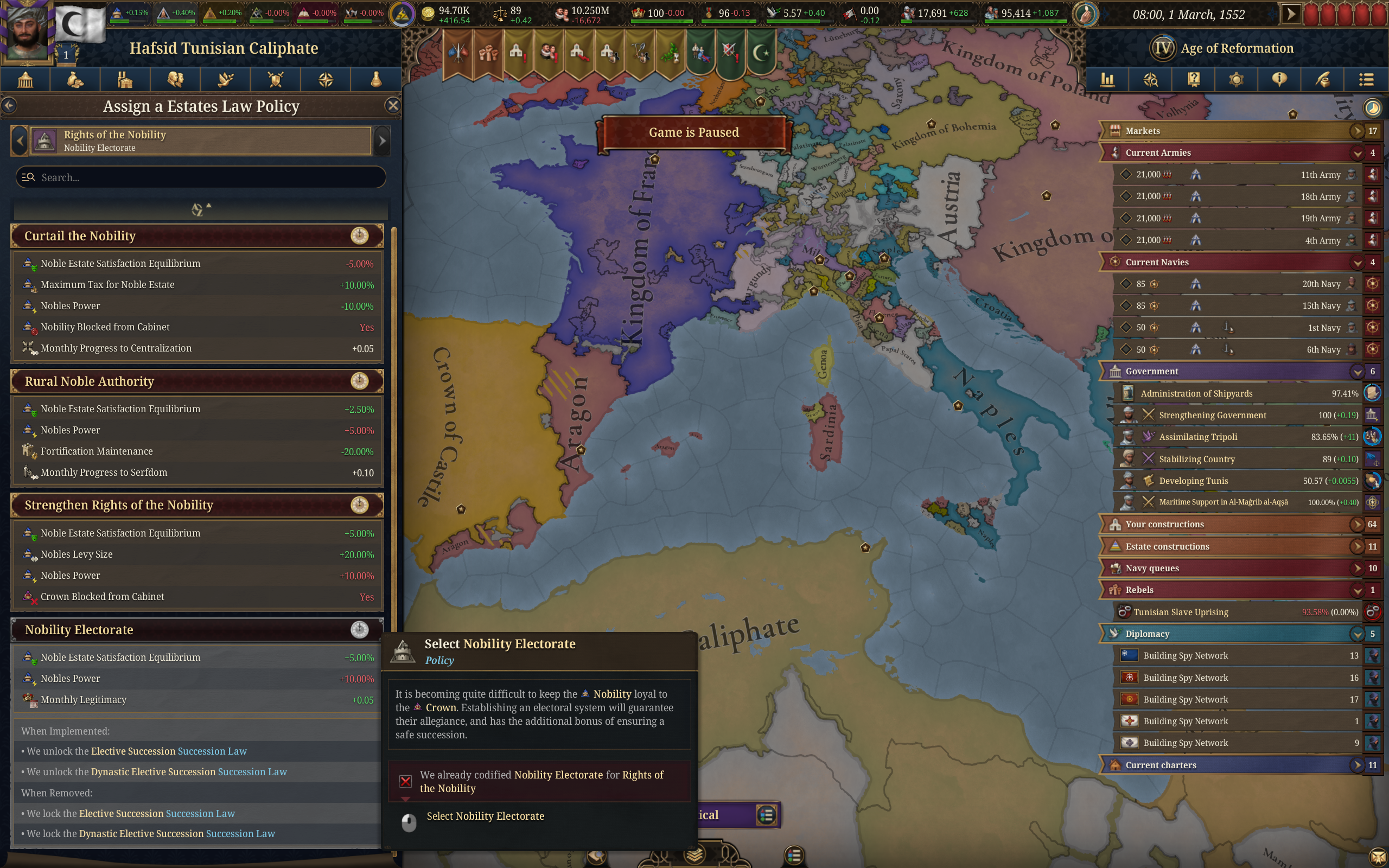 Some Issues with Admiralty Regime and Nobility Electorate | Paradox ...
