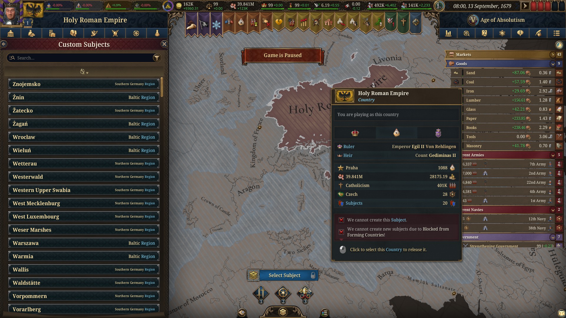 Duplicate - Can't Create Subject | Paradox Interactive Forums