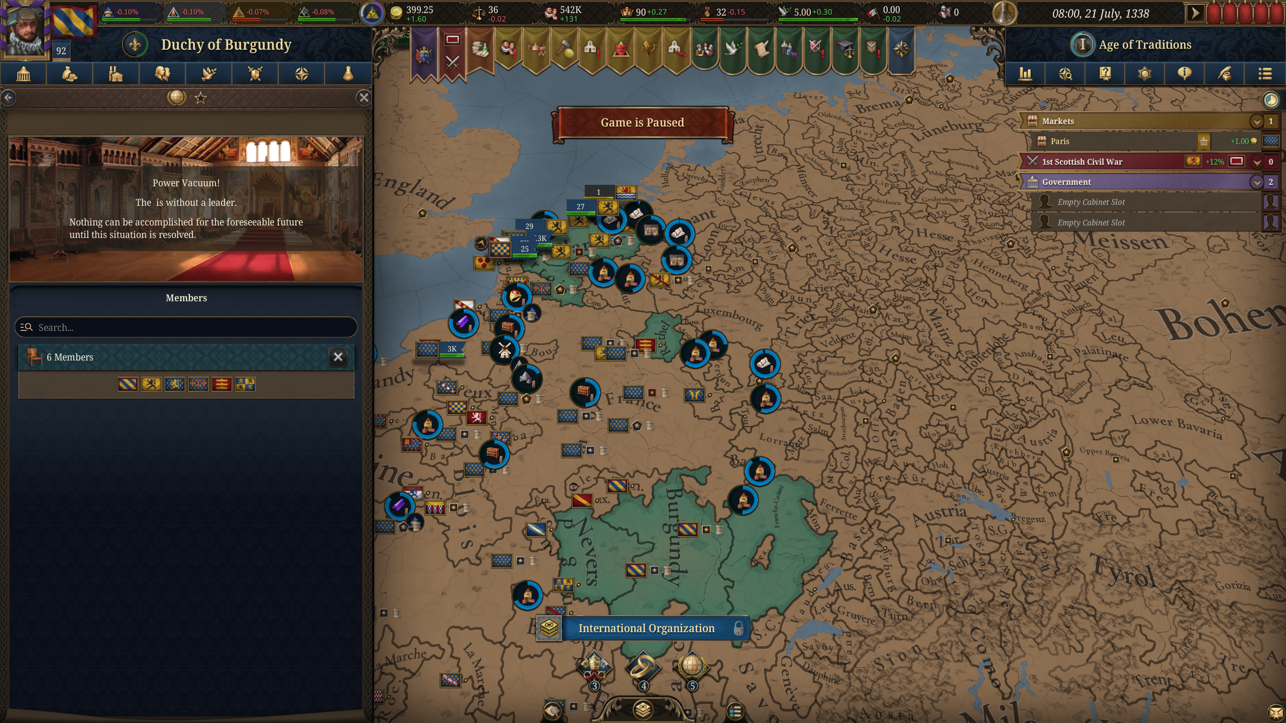 Custom international organization don't have leader | Paradox ...