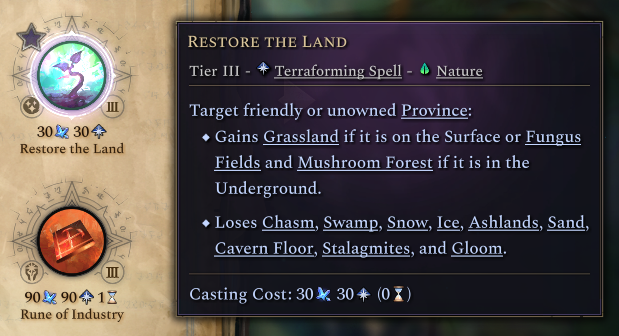 Restore the Land spell removes Rivers | Paradox Interactive Forums