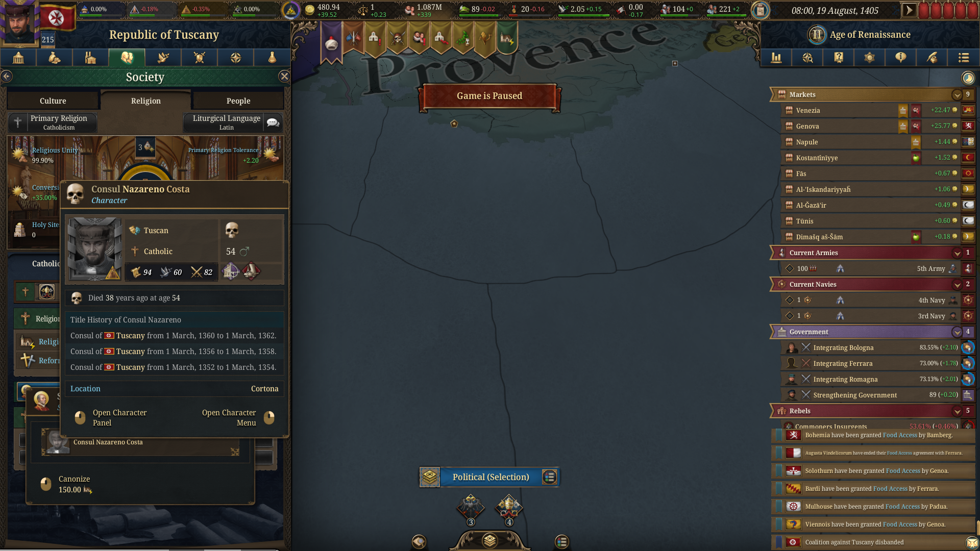 Is there any point in canonizing a Saint ? | Paradox Interactive Forums, image size:1920x1080