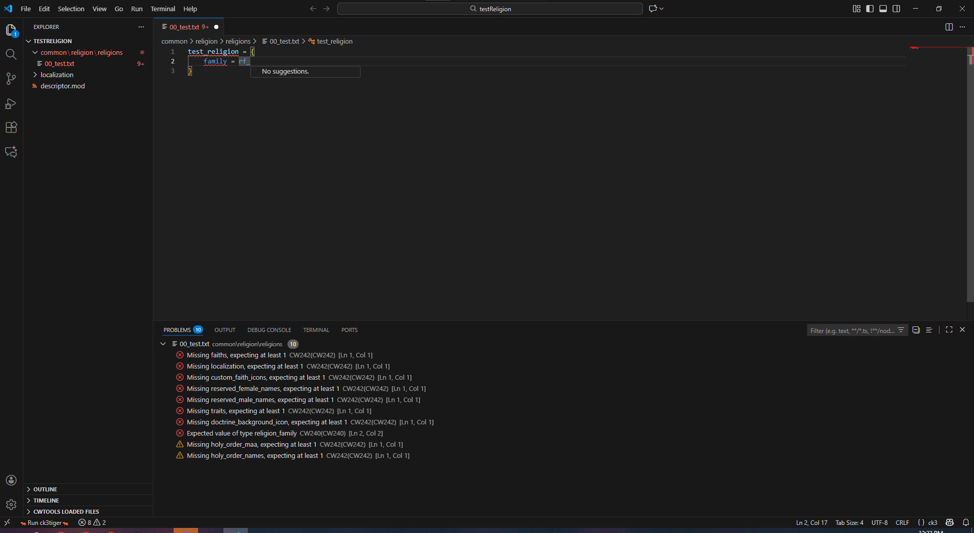 [TOOL] CWTools - a mod validating extension for VS Code | Page 6 ...