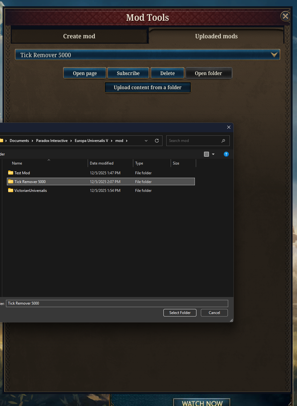 Why can I not upload or update mods | Paradox Interactive Forums