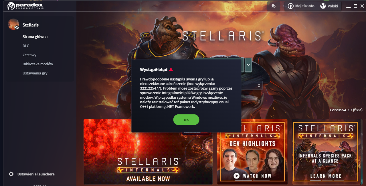 Stellaris - Unable to Launch Game | Paradox Interactive Forums