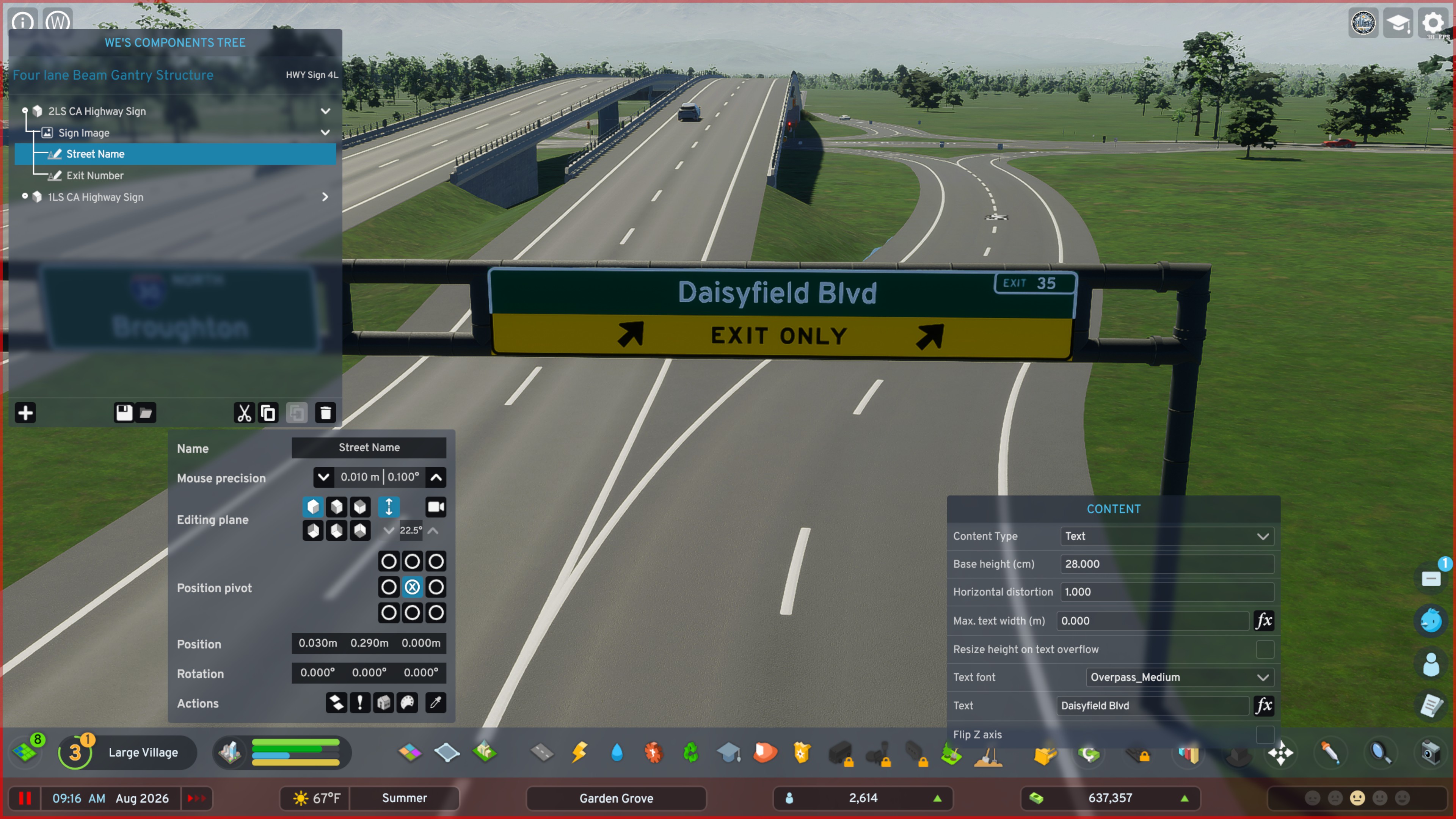 Programmable Freeway Sign California Highway (Freeway) Signs (WE Module) Packs | Paradox ...