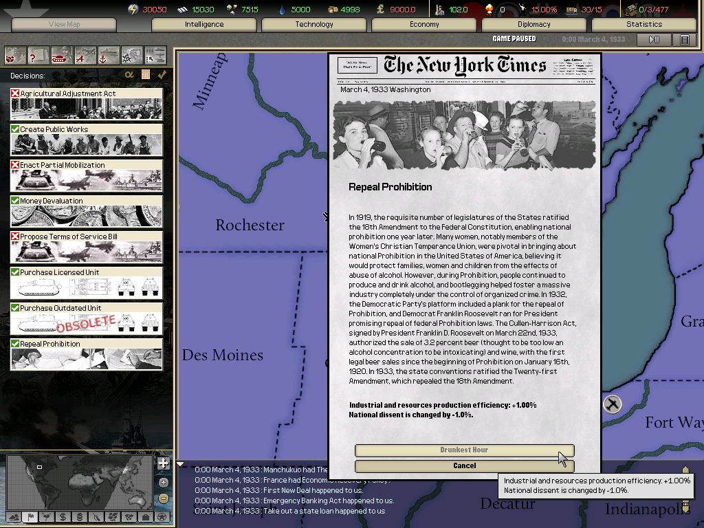 The Only Thing to Fear is.... A USA 1933 Campaign | Paradox Interactive ...