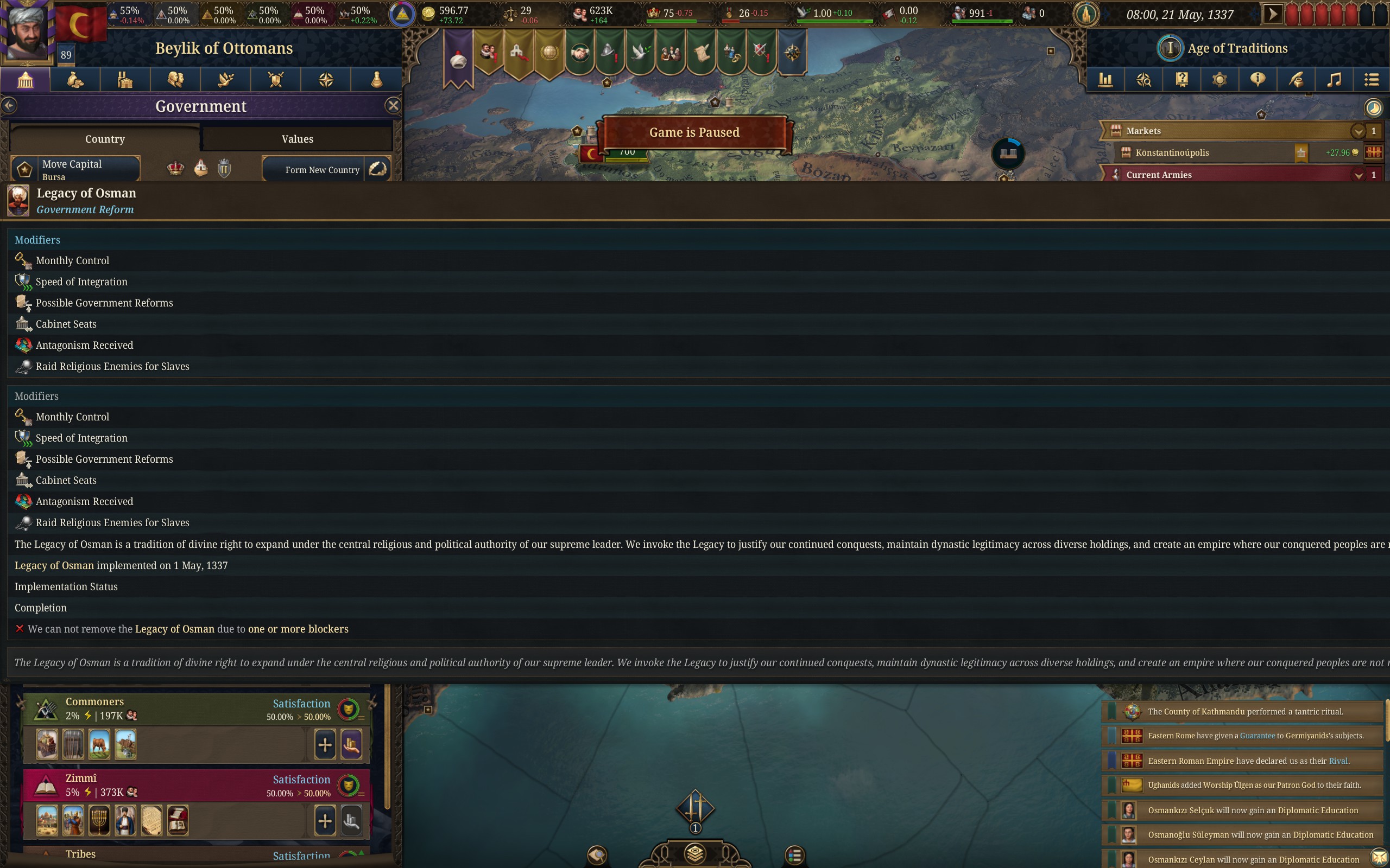 Duplicate - Legacy of Osman Takes Up The Whole Screen | Paradox ...