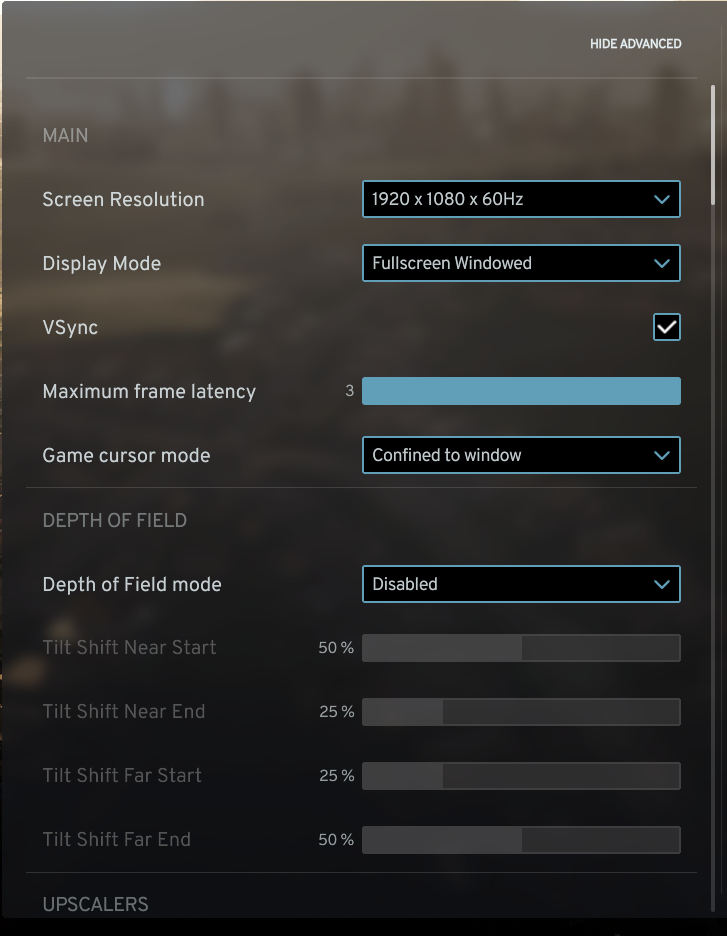 Missing Animation Quality Setting and Extreme FPS Drop When Zooming in ...