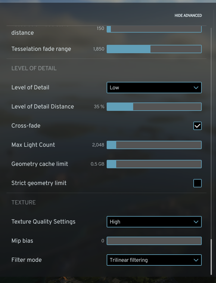 Missing Animation Quality Setting and Extreme FPS Drop When Zooming in ...
