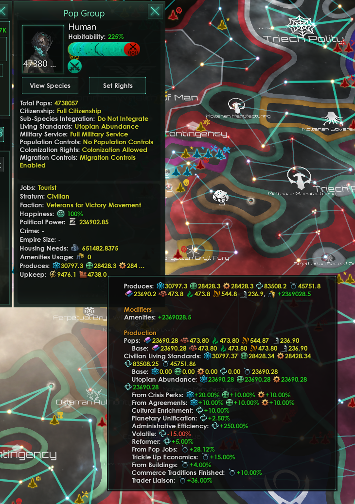 [4.3.3]A build that reach 1M research at 2345, With 71 empire size ...