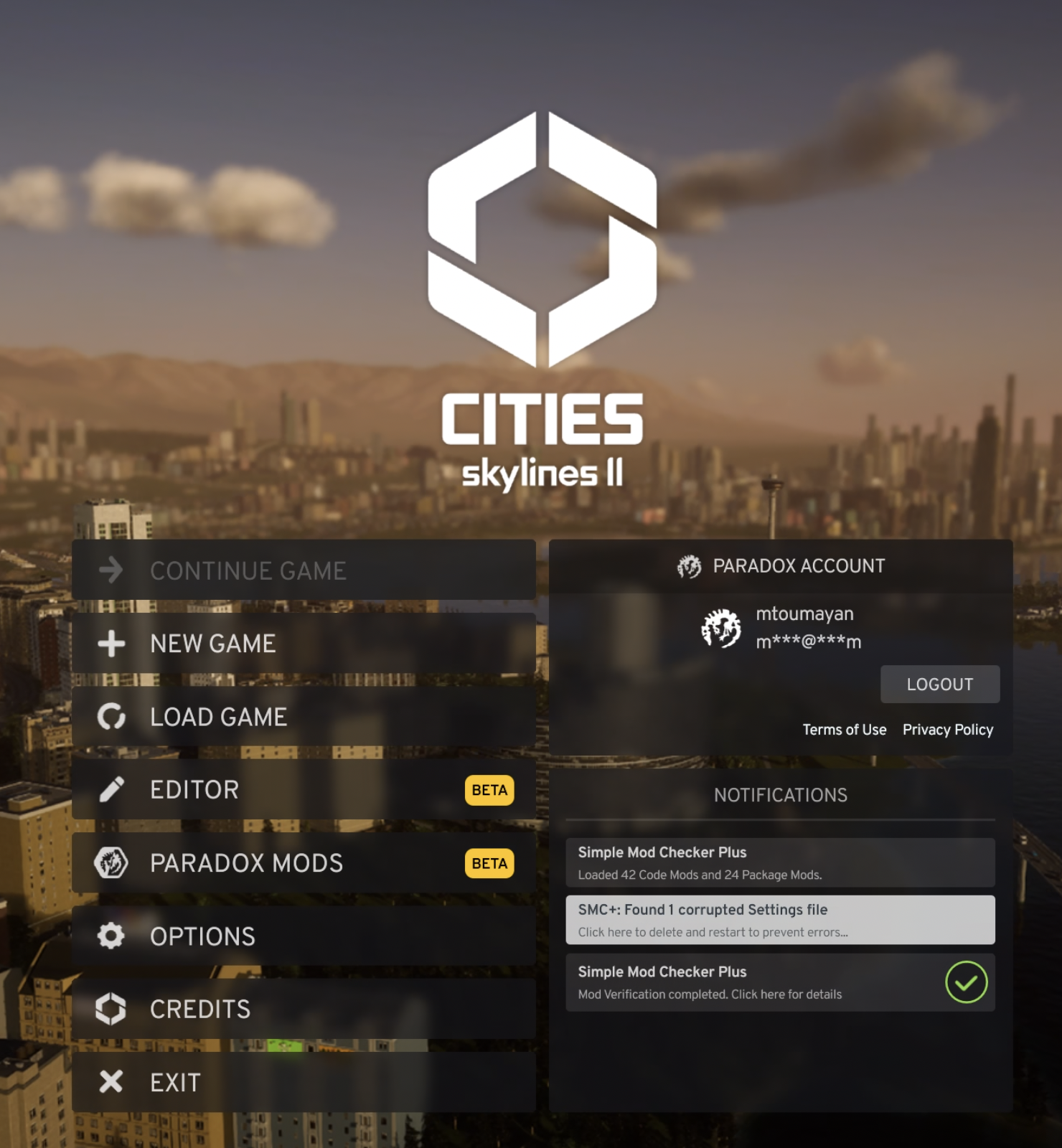 Help with error: SMC+: Found 1 corrupted Settings file | Paradox ...