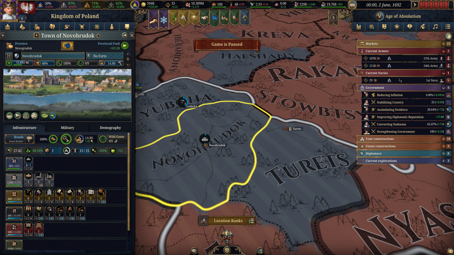 Location Ranks Map mode | Paradox Interactive Forums